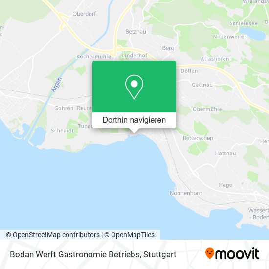 Bodan Werft Gastronomie Betriebs Karte