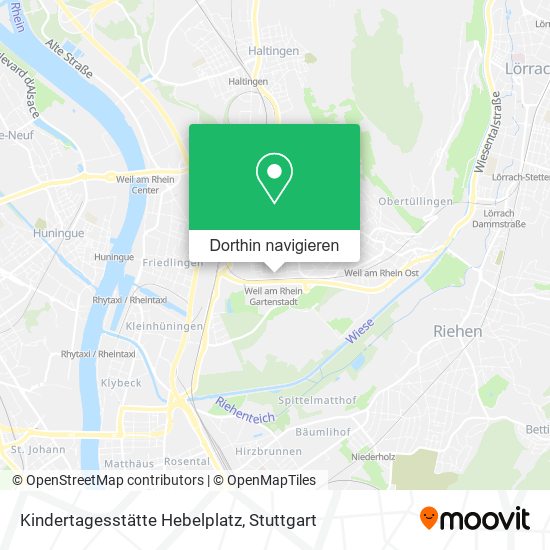 Kindertagesstätte Hebelplatz Karte