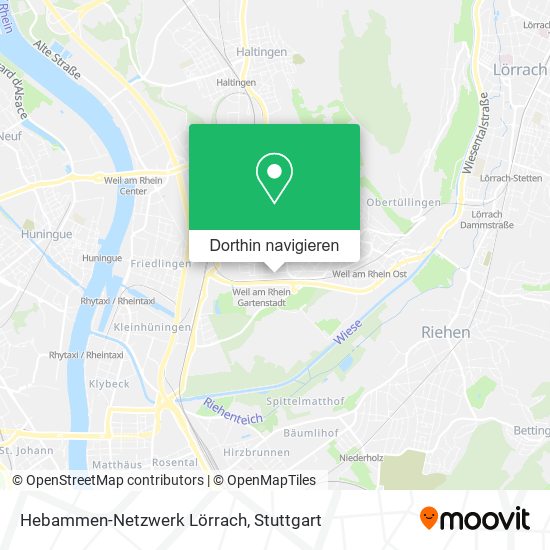 Hebammen-Netzwerk Lörrach Karte