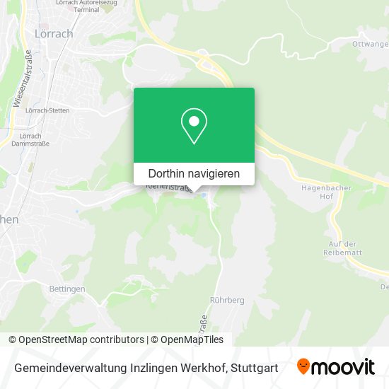 Gemeindeverwaltung Inzlingen Werkhof Karte