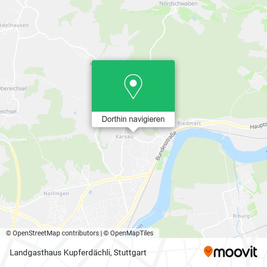 Landgasthaus Kupferdächli Karte