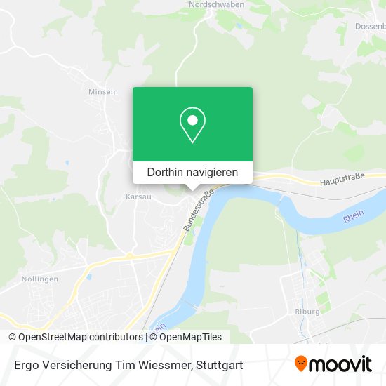 Ergo Versicherung Tim Wiessmer Karte