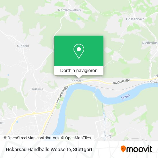 Hckarsau Handballs Webseite Karte