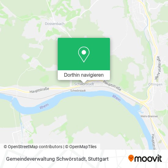 Gemeindeverwaltung Schwörstadt Karte