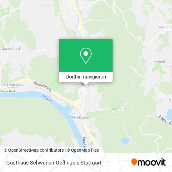 Gasthaus Schwanen-Oeflingen Karte