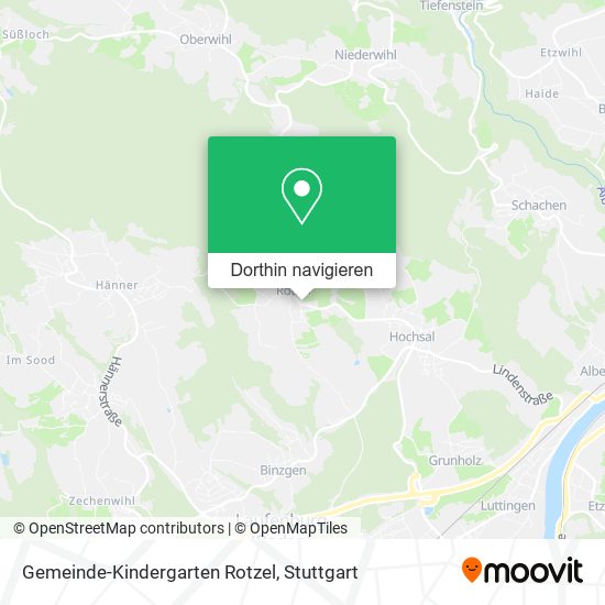 Gemeinde-Kindergarten Rotzel Karte