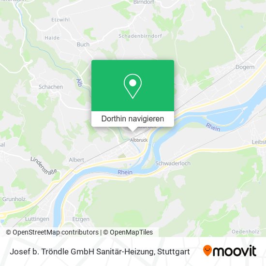 Josef b. Tröndle GmbH Sanitär-Heizung Karte