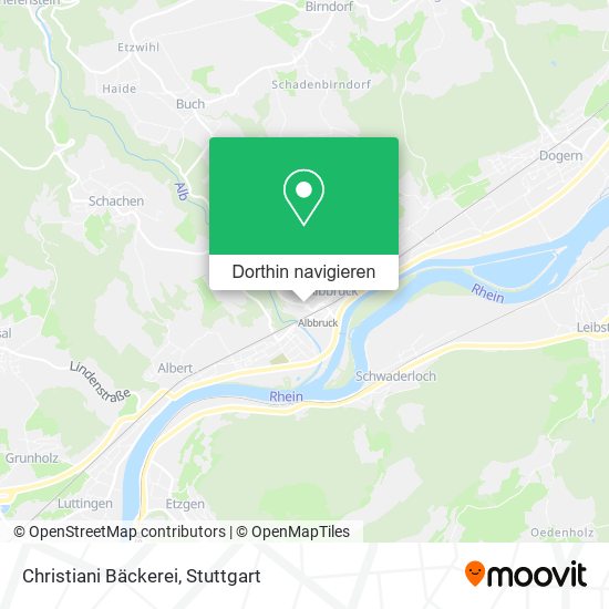 Christiani Bäckerei Karte