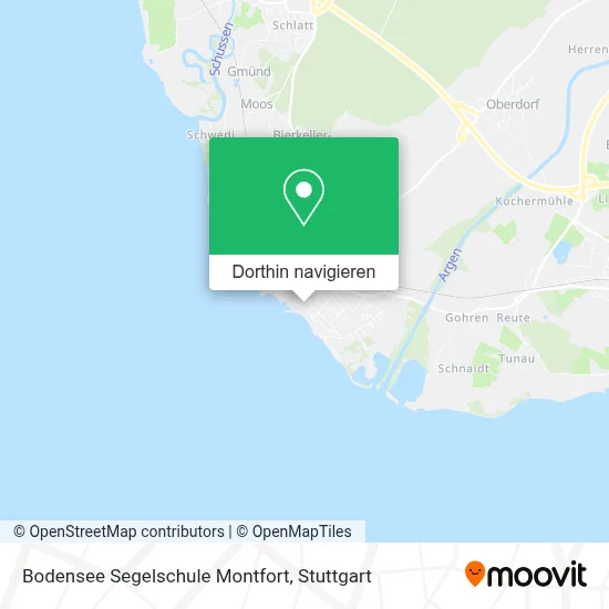 Bodensee Segelschule Montfort Karte