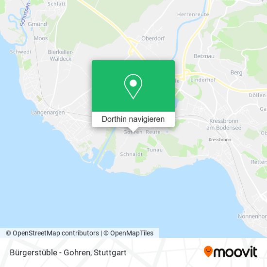 Bürgerstüble - Gohren Karte
