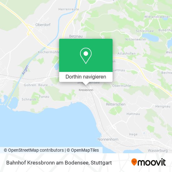 Bahnhof Kressbronn am Bodensee Karte
