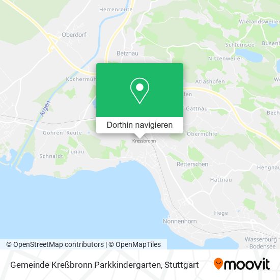 Gemeinde Kreßbronn Parkkindergarten Karte