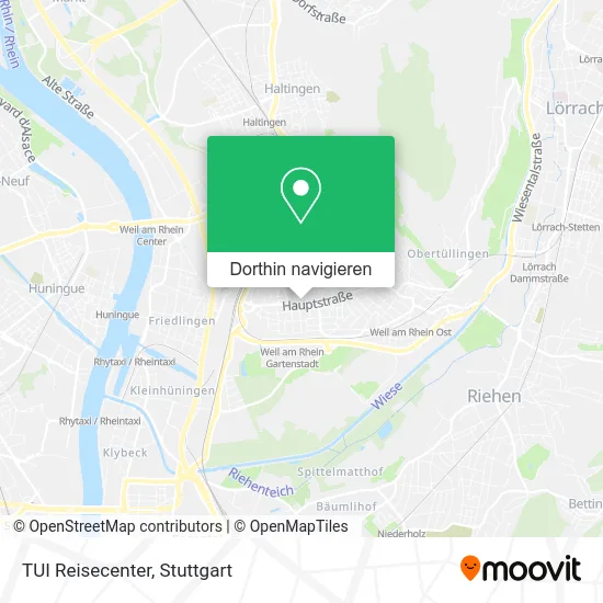 TUI Reisecenter Karte