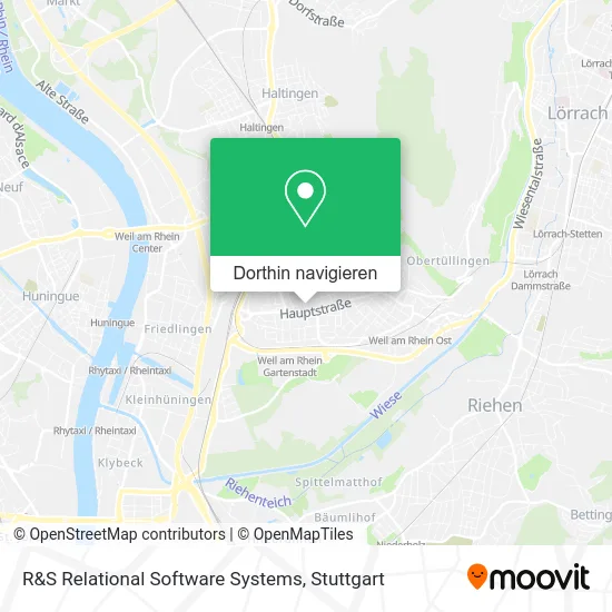 R&S Relational Software Systems Karte