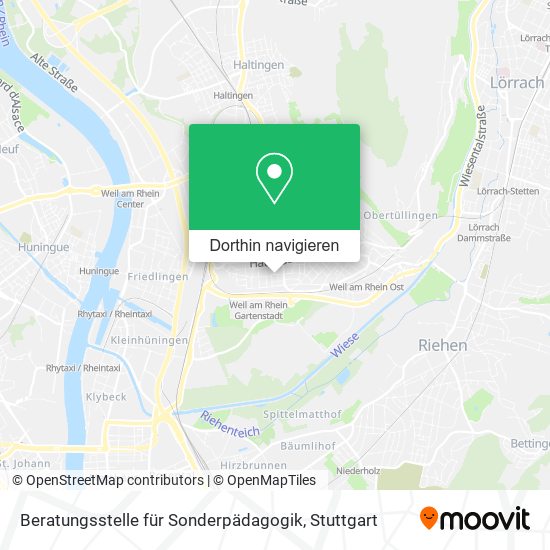 Beratungsstelle für Sonderpädagogik Karte
