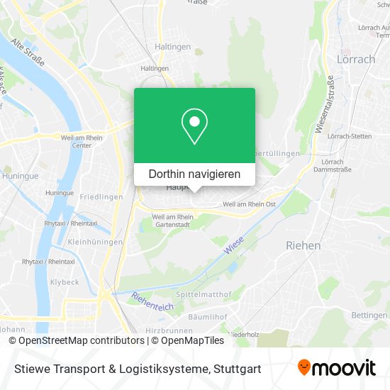Stiewe Transport & Logistiksysteme Karte