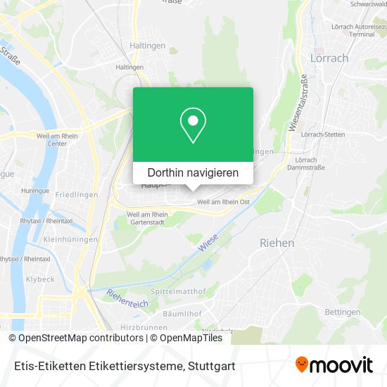 Etis-Etiketten Etikettiersysteme Karte