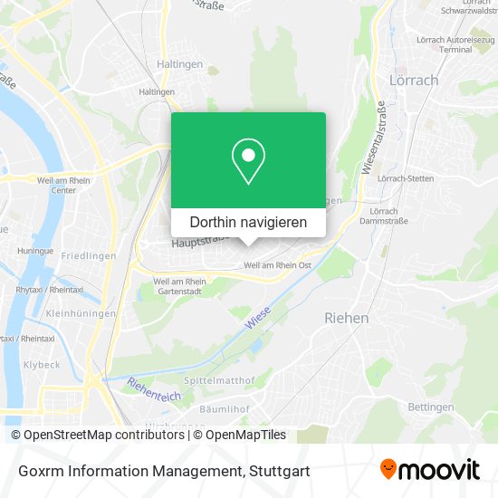 Goxrm Information Management Karte