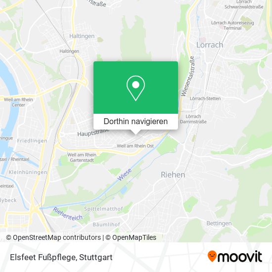 Elsfeet Fußpflege Karte