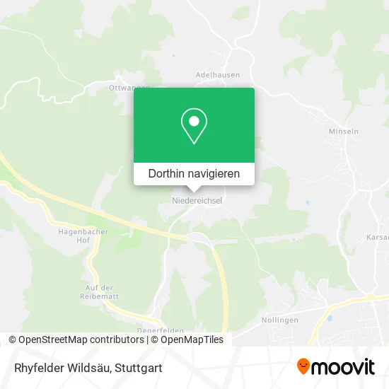 Rhyfelder Wildsäu Karte
