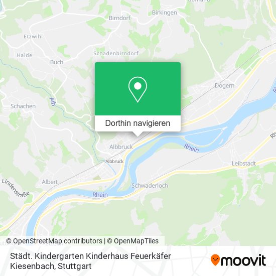 Städt. Kindergarten Kinderhaus Feuerkäfer Kiesenbach Karte