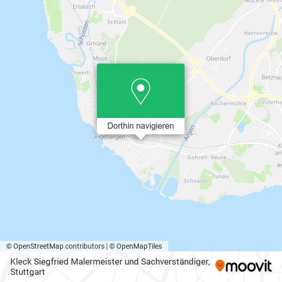 Kleck Siegfried Malermeister und Sachverständiger Karte