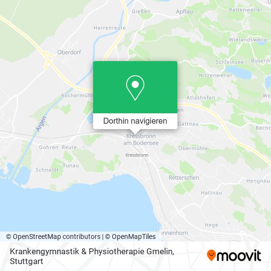 Krankengymnastik & Physiotherapie Gmelin Karte
