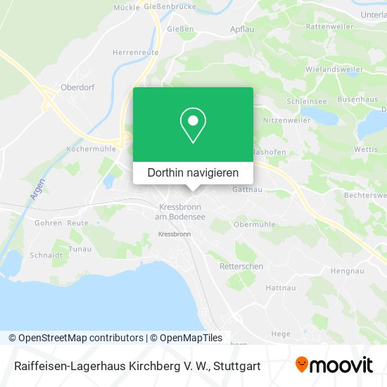 Raiffeisen-Lagerhaus Kirchberg V. W. Karte
