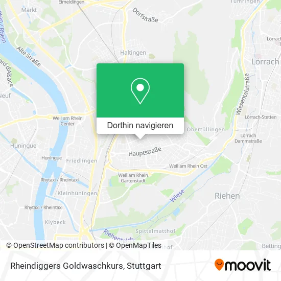 Rheindiggers Goldwaschkurs Karte