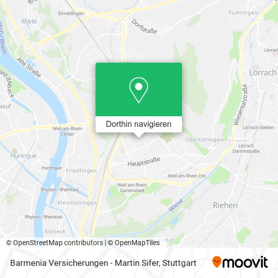 Barmenia Versicherungen - Martin Sifer Karte