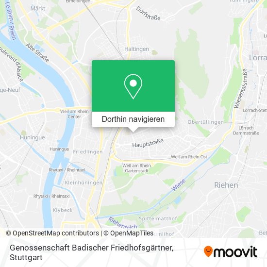 Genossenschaft Badischer Friedhofsgärtner Karte