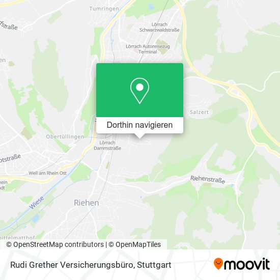 Rudi Grether Versicherungsbüro Karte
