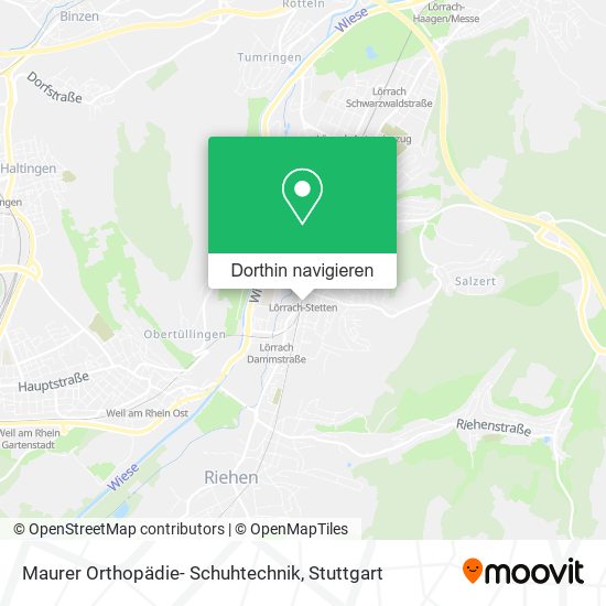 Maurer Orthopädie- Schuhtechnik Karte