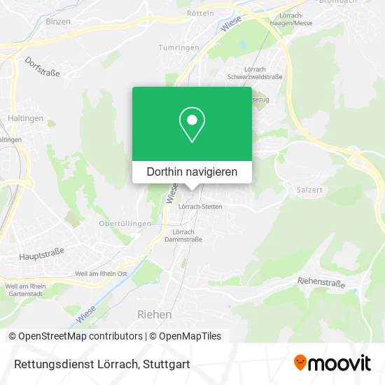 Rettungsdienst Lörrach Karte