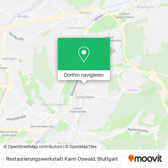 Restaurierungswerkstatt Karin Oswald Karte