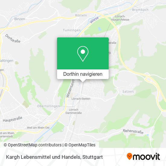 Kargh Lebensmittel und Handels Karte