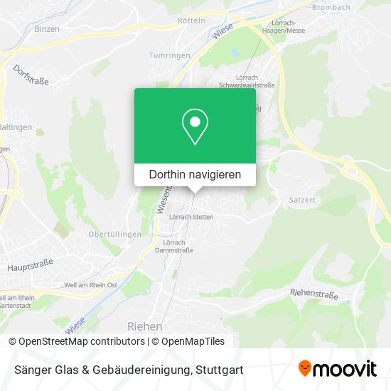 Sänger Glas & Gebäudereinigung Karte