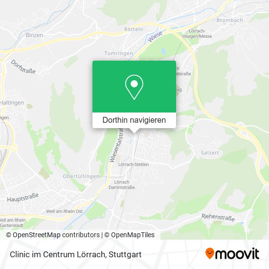 Clinic im Centrum Lörrach Karte