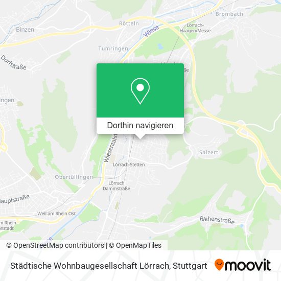 Städtische Wohnbaugesellschaft Lörrach Karte
