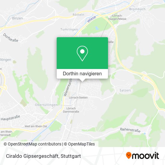 Ciraldo Gipsergeschäft Karte