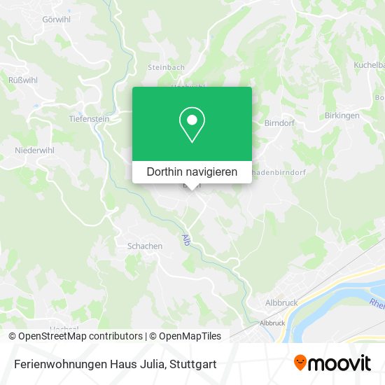 Ferienwohnungen Haus Julia Karte