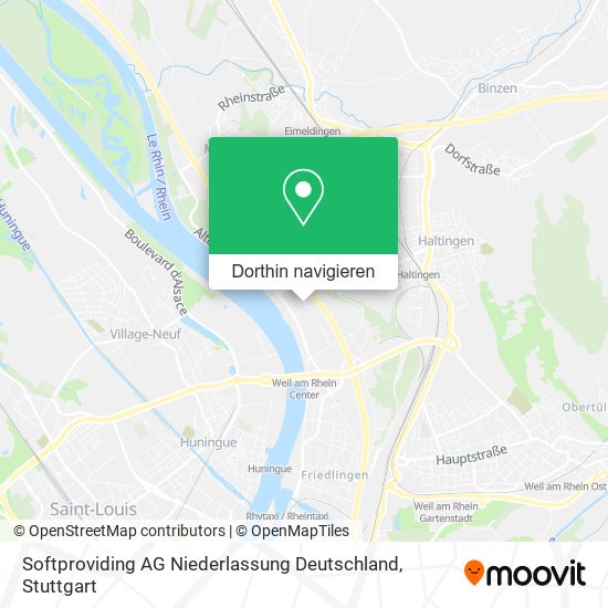 Softproviding AG Niederlassung Deutschland Karte