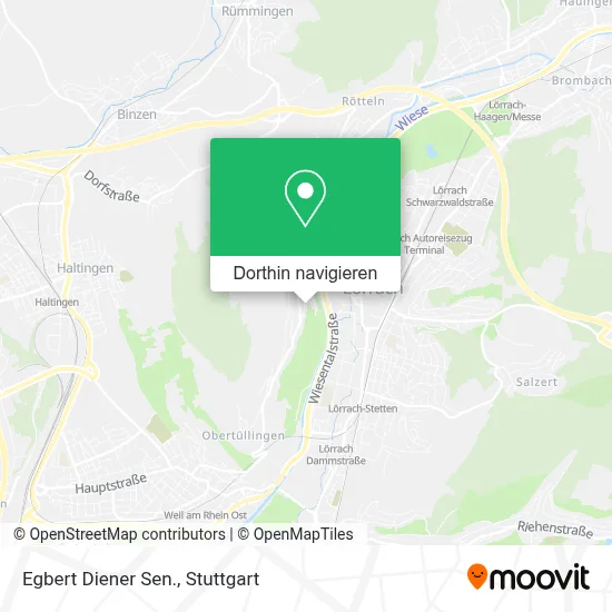 Egbert Diener Sen. Karte