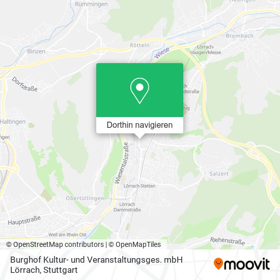 Burghof Kultur- und Veranstaltungsges. mbH Lörrach Karte