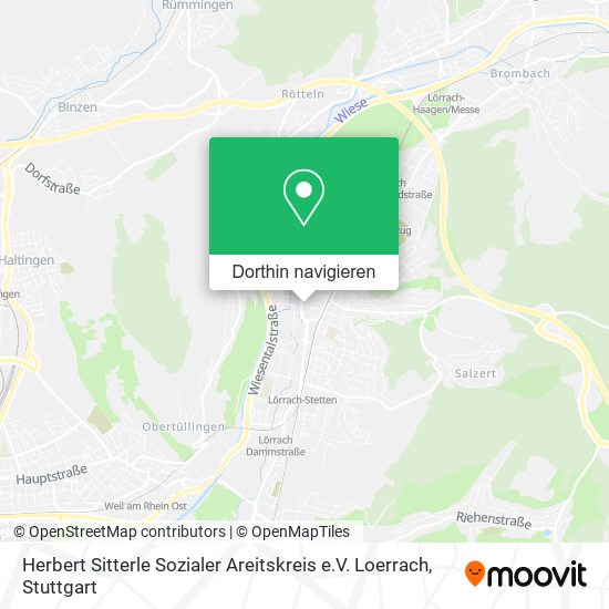 Herbert Sitterle Sozialer Areitskreis e.V. Loerrach Karte