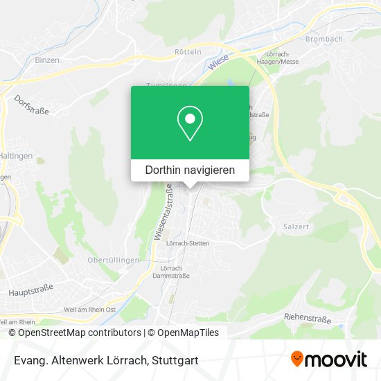 Evang. Altenwerk Lörrach Karte