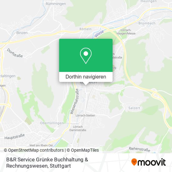 B&R Service Grünke Buchhaltung & Rechnungswesen Karte