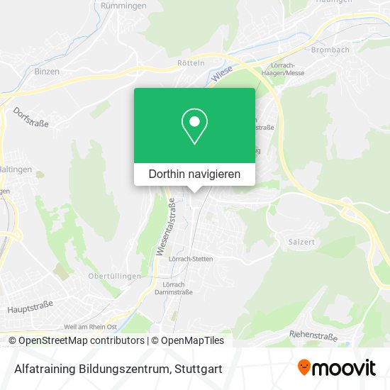 Alfatraining Bildungszentrum Karte