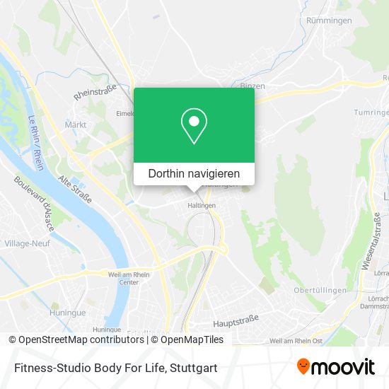 Fitness-Studio Body For Life Karte
