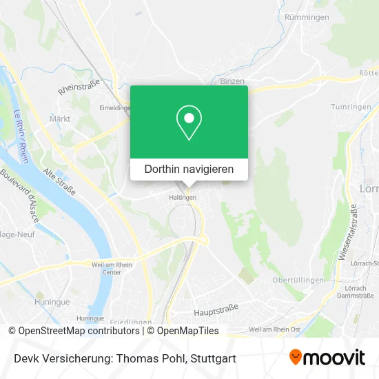 Devk Versicherung: Thomas Pohl Karte